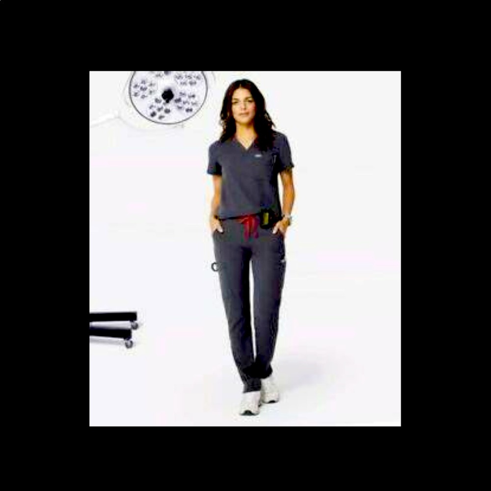 FIGS, YOLA SKINNY PANTS PETITE MEDIUM CHARCOAL NWT